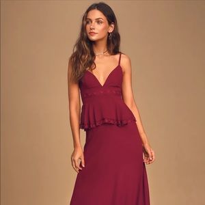 Lulus Burgundy Dress
